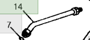 HİDROLİK FREN BORUSU (Transmission Oil Line, Left Side) AH128840