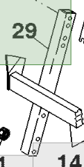 DESTEK BORUSU (Front Basket Support Tube Assembly, Right Side) AN274709